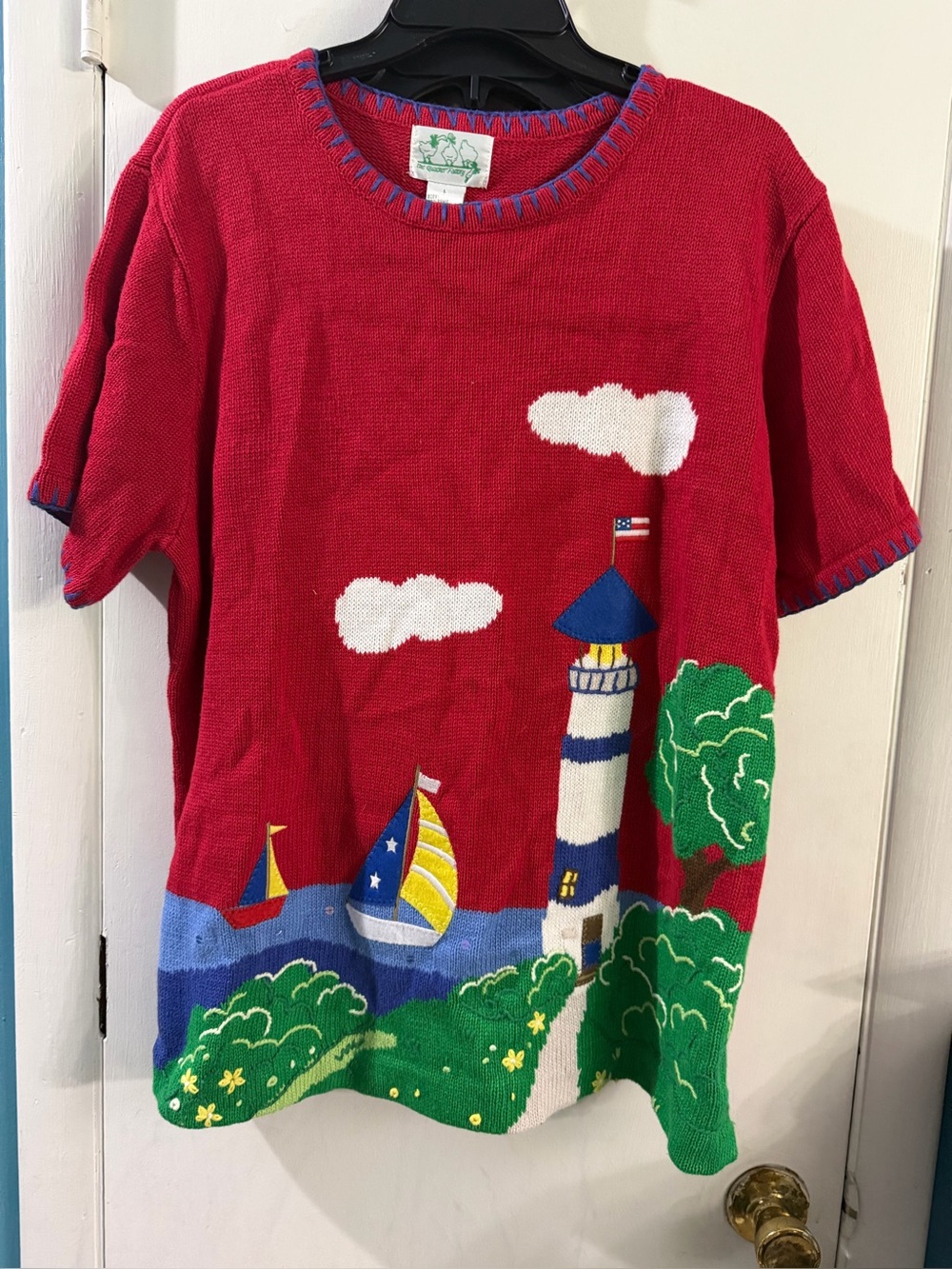The Quacker Factory Women’s Large Nautical Sweater